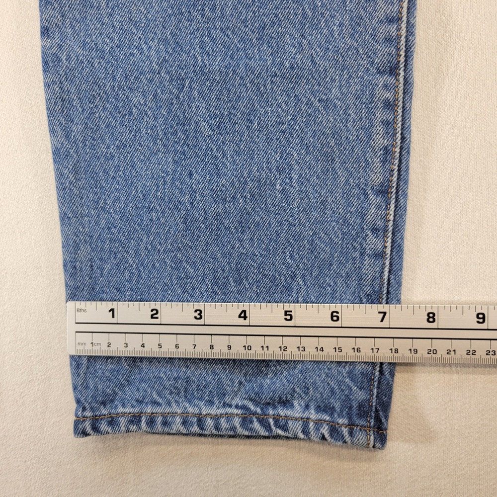 Levi's 501 Original Fit Jeans Womens 29x30 Blue Straight Leg Denim Button Fly - Picture 12 of 13